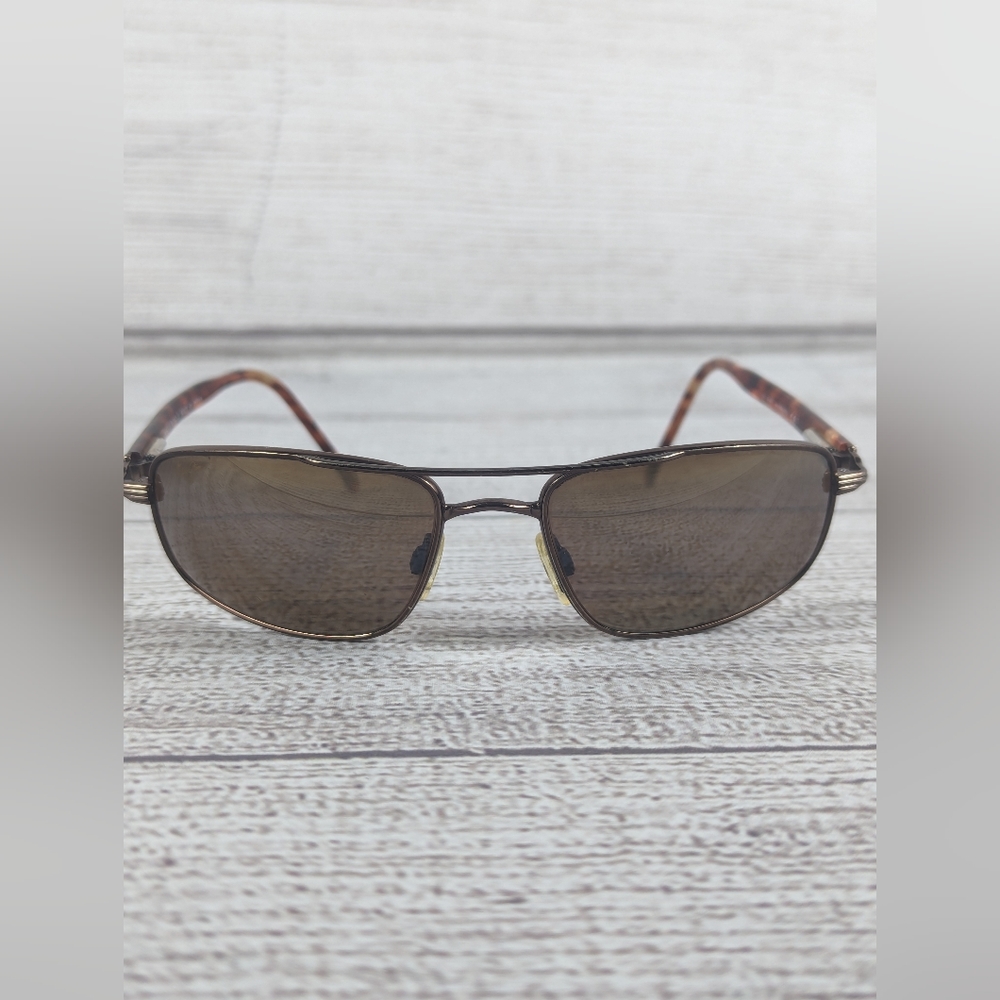 Maui Jim Kahuna Brown Copper/Havana MJ 162-23 Rectangle Sunglasses Polarized